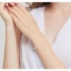 White Baby Pearl Bracelet for girl – Cultured Pearl Bracelet with 925S Clasp