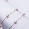 18K gold  4-5mm Seasalt Starry Pearl Tin Cup Bracelet for Girl