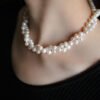 Super Long Fashion Natural Freshwater Pearl Necklace in GIft Box