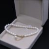 S925 Bracelet for Women Pearl Chain Bracelets Adjustable Beaded Bangle