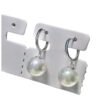 5-6mm Freshwater Pearl Drop Huggie Hoop Earrings for Women