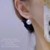 5-6mm Freshwater Pearl Drop Huggie Hoop Earrings for Women