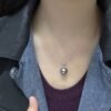 erya 12-13mm Tahitian Grey Pearl Pendant for Women