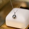 erya 12-13mm Tahitian Grey Pearl Pendant for Women