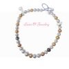 Tri-Color South Sea 9-11 mm Pearl Necklace For Women