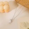 10-11mm Genuine Tahitian Black Pearl Queen CZ Necklace