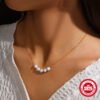 Smile White Freshwater Pearl Necklace – 6-7mm| Laisi Jewelry