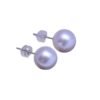 S925 FreshWater Pearl Bright Light Bulb Fine Microflaw Nail Ear Studs Earrings