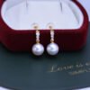 High Grade  AAA 9mm Freshwater Edison Pearl Stud Earrings