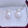 Freshwater 10-11mm Pearl Shiny Earrings Studs