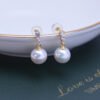 High Grade  AAA 9mm Freshwater Edison Pearl Stud Earrings
