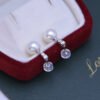 High Grade  AAA 9mm Freshwater Edison Pearl Stud Earrings