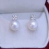 Freshwater 10-11mm Pearl Shiny Earrings Studs
