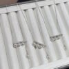 6-7MM Akoya Saltwater Pearl 18K White Gold Balance Beam Diamond Necklace