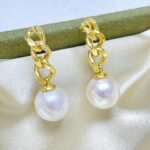 Freshwater Pearl Earrings E280 - image 2