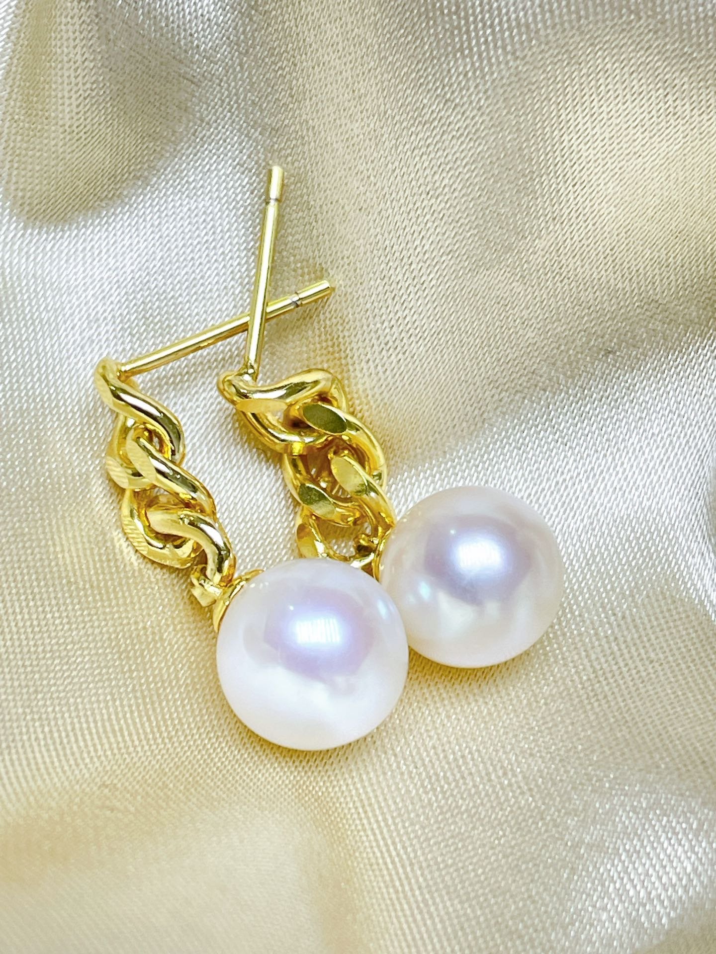 Freshwater Pearl Earrings E280 - image 3 Freshwater Pearl Earrings E280 - image 3
