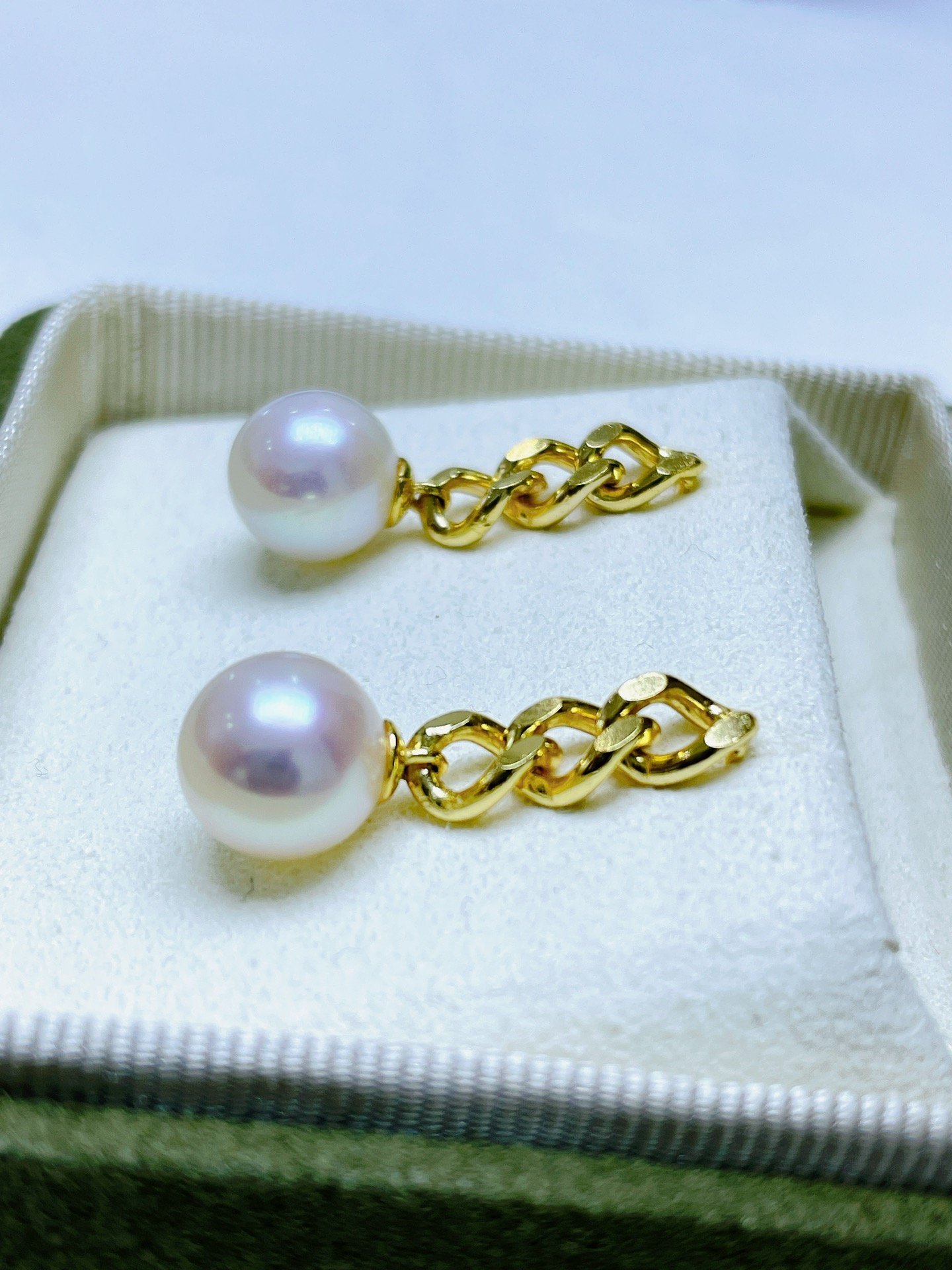 Freshwater Pearl Earrings E280 - image 4 Freshwater Pearl Earrings E280 - image 4