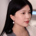 12-13mm Freshwater Pearl Hoop Earrings - image 7