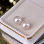 13-14mm Classic Freshwater Pearl Stud Earrings - image 3